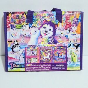 Lisa Frank Tikanni Coloring & Activity Set Trifold Case Stickers Puzzles NWT